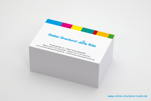 Visitenkarten im Digitaldruck, EINSEITIG farbig bedruckt, 85 x 54 mm, 300g Karton