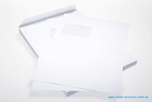 Briefumschlag mit Fenster, DIN C4, 4/0-fbg. (cmyk)