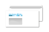 Briefumschlag mit Fenster, DIN lang, 2/0-fbg. (HKS, schwarz)