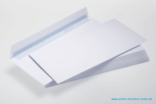 Briefumschlag ohne Fenster, DIN lang, 2/0-fbg. (HKS, schwarz)