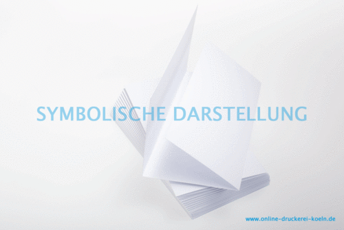 Falzflyer, DIN A6, Querformat, 300g, 6 Seiten, Wickelfalz, 4/4-fbg.