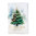Weihnachtskarte mit Tannenbaum in sanften Pastelltönen & Goldfolie (863017)