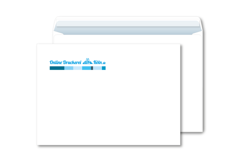 Premium Briefumschlag ohne Fenster, DIN C5, 2/0-fbg. (HKS + schwarz)