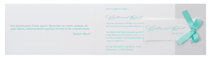 Robert Musil Zitat Spruch Hochzeitskarte